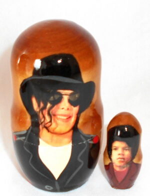 Michael Jackson Green nesting Doll Babooshki s