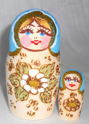 Lena blue bride nesting Doll Babooshki s