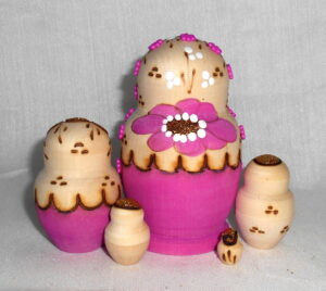 Lisa Beads girl Bright nesting Doll Babooshki s