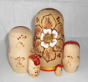 Xyla Red nesting Doll Babooshki s