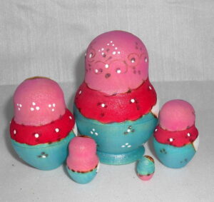 Jessie Blue Dress nesting Doll Babooshki s