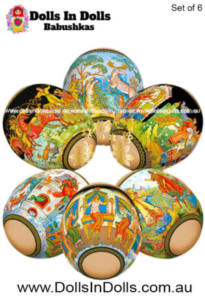 6 set  World of tales  Easter Egg Shrinking Wraps