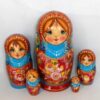 Sveta in blue scarf Babushka Matryoshka nesting Doll Babooshki Babushkas