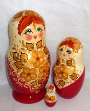 Zosya in red nesting Doll Babooshki s