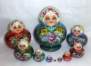 Olgana 10set Babushka Matryoshka nesting Doll  Babooshki Babushkas