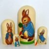Peter Rabbit white small nesting Doll Babooshki s