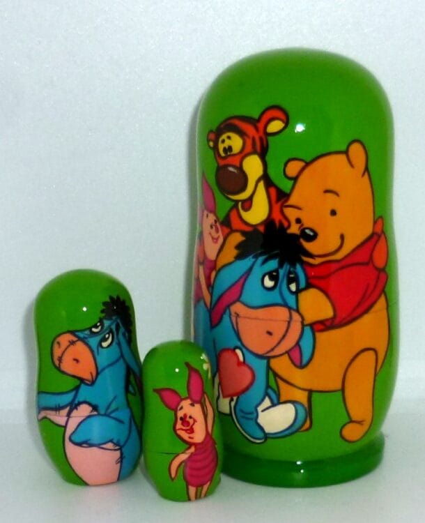 Winnie-the-Pooh Small Babushka Matryoshka Nesting Doll Babooshki ...