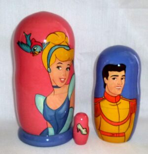 Cinderella pink nesting Doll Babooshki s