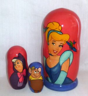 Cinderella pink nesting Doll Babooshki s