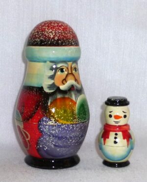 Xmas Tree XLarge 5-set nesting Doll Babooshki s