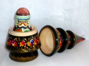 Xmas Tree XLarge 5-set nesting Doll Babooshki s