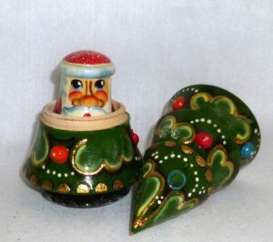 Xmas Tree 3-set nesting Doll Babooshki s