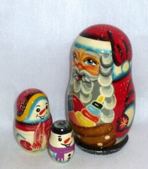 Santa Anton smaller nesting Doll Babooshki s