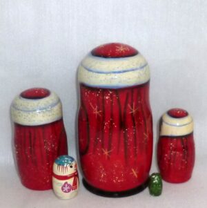 Santa Greg small nesting Doll Babooshki s