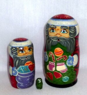 Santa Greg small nesting Doll Babooshki s