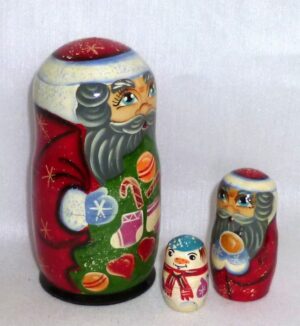 Santa Greg small nesting Doll Babooshki s