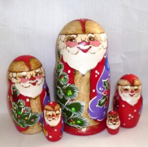 Santa Nikonor large Babushka   Babushka Matryoshka nesting Doll  Babooshki Babushkas