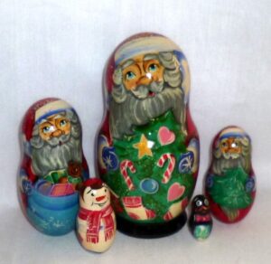 Santa Greg medium nesting Doll Babooshki s