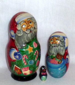 Santa Greg medium nesting Doll Babooshki s