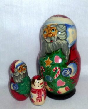 Santa Greg medium nesting Doll Babooshki s