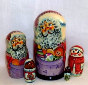 Santa Greg medium nesting Doll Babooshki s