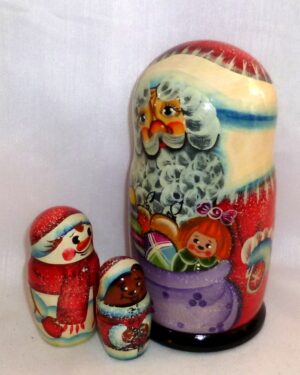 Santa Greg medium nesting Doll Babooshki s