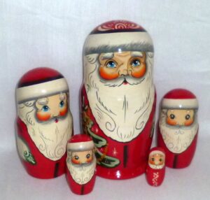 Santa Pavel medium nesting Doll Babooshki s