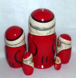 Santa Pavel medium nesting Doll Babooshki s