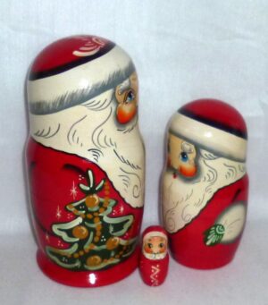 Santa Pavel medium nesting Doll Babooshki s