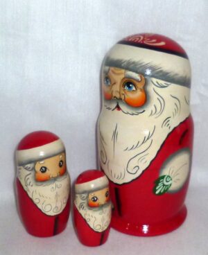 Santa Pavel medium nesting Doll Babooshki s