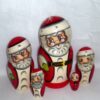 Santa in glasses medium Babushka   Babushka Matryoshka nesting Doll  Babooshki Babushkas