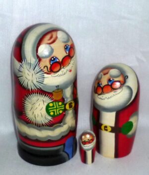 Santa Kiril medium nesting Doll Babooshki s