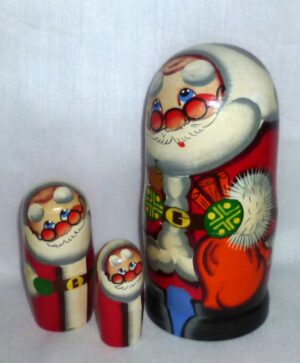 Santa Kiril medium nesting Doll Babooshki s