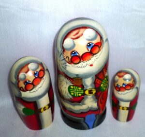 Santa Kiril medium nesting Doll Babooshki s