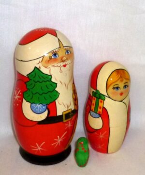 Santa Leo medium nesting Doll Babooshki s