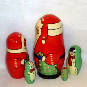 Santa Kolya medium nesting Doll Babooshki s