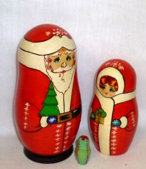 Santa Kolya medium nesting Doll Babooshki s