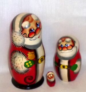 Santa Kiril small nesting Doll Babooshki s