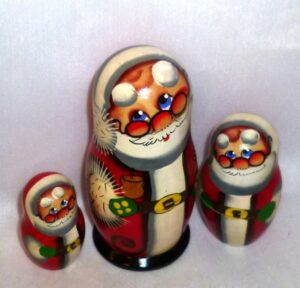 Santa Kiril small nesting Doll Babooshki s