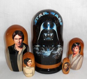 Star Wars 2 Babushka Matryoshka nesting Doll  Babooshki Babushkas
