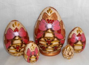 Bronze Angels 5 set nesting Doll Babooshki s