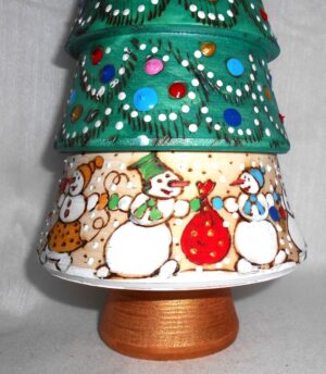 Xmas Tree 5-set huge 32cm with top nesting Doll Babooshki s