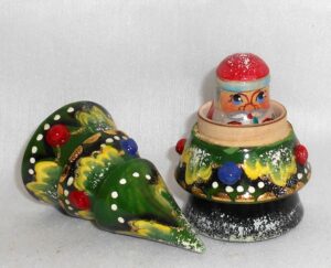 Xmas Tree 3-set 3D nesting Doll Babooshki s