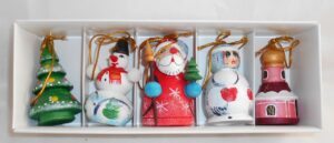 Christmas decorations exclusive 5-set   Babushka Matryoshka nesting Doll  Babooshki Babushkas BOX SET