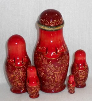 Winter Princess nesting Doll Babooshki s