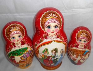 The Scarlet Flower 10-set nesting Doll Babooshki s
