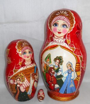 The Scarlet Flower 10-set nesting Doll Babooshki s