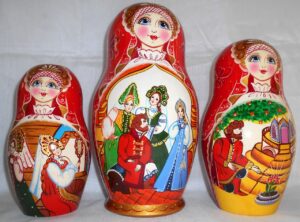 The Scarlet Flower 10-set nesting Doll Babooshki s