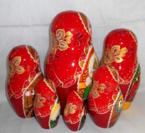 The Scarlet Flower 10-set nesting Doll Babooshki s