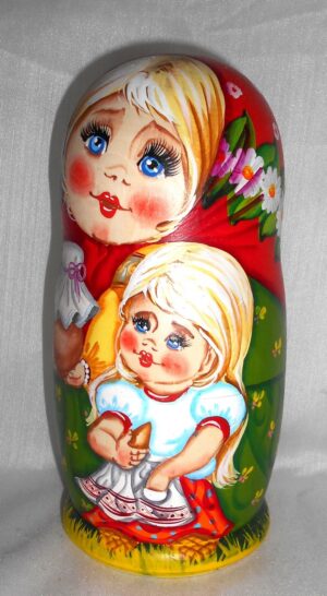Village Lunch Time nesting Doll Babooshki s